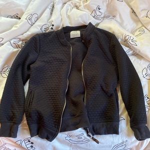Zara black jacket with elbow patches